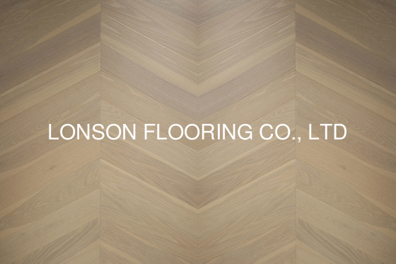 quality Parquet Chevron Oak Engineered Wood Flooring with angle 60 degree factory