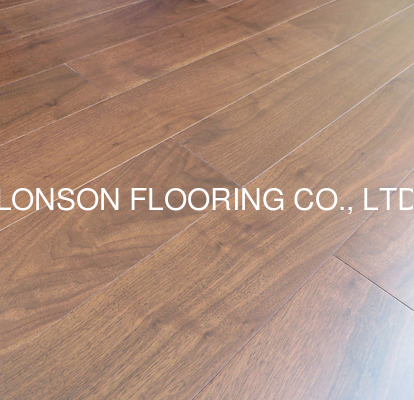quality premium AB grade American Black Walnut Engineered wood flooring with different stains factory