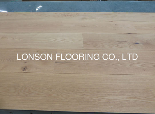 Quality 260mm Wide Engineered Oak Flooring With Wax Oil Finishing ABCD Grade European Oak Hardwood factory