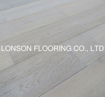 Quality Smoked And Stained White Oak Engineered Flooring For Rustic Style factory