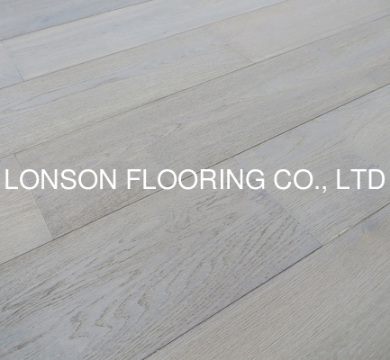 quality smoked and white stained Oak engineered flooring for rustic style factory