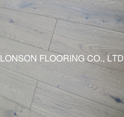 Quality Smoked rustic Oak engineered parquet flooring, color I factory
