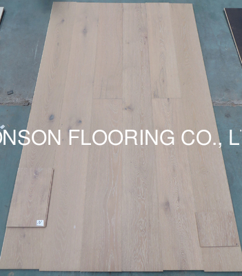 Quality light Smoked white Oak engineered wood flooring, color N with natural grade factory