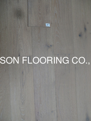 Quality light Smoked white Oak engineered wood flooring, color N with natural grade factory