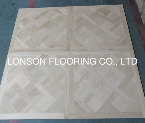 Quality unfinished versailles oak engineered panels with internal bevels factory