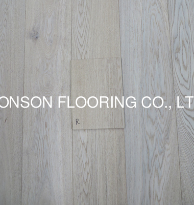 Quality white stained brushed European Oak engineered wood flooring, color R factory