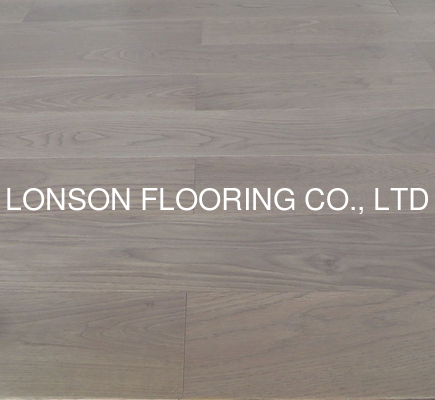 Quality Premium AB grade Russian Oak engineered flooring with light grey stain, color E26 factory
