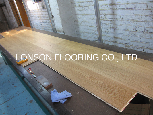 Quality 3 layers Vanished  & brushed French Oak Engineered Wood Flooring AB grade to Italy factory