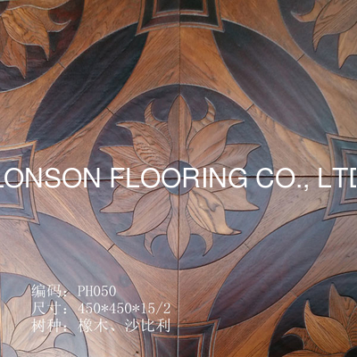 Quality Beautiful flower pattern tiles wood flooring, different designs factory