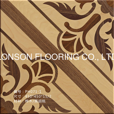 Quality Beautiful flower pattern tiles wood flooring, different designs factory