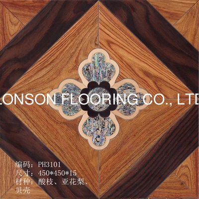 Quality Beautiful flower pattern tiles wood flooring, different designs factory