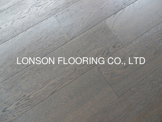 quality Modern Gray Oak Engineered Hardwood Flooring 5", Color Slate factory