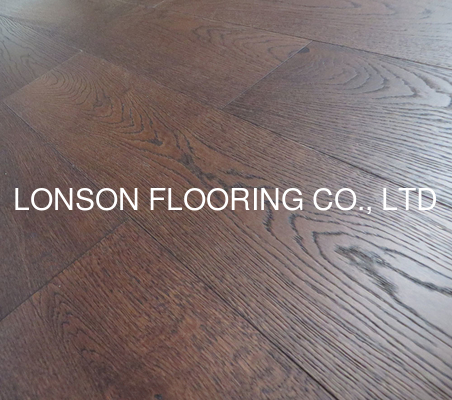 quality Mocha stained Oak Engineered Hardwood Flooring, selected ABC factory