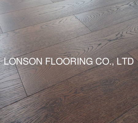 quality Mocha stained Oak Engineered Hardwood Flooring, selected ABC factory