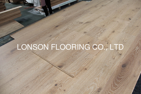Quality white washed oak engineered wood flooring to Mexico, character grade factory