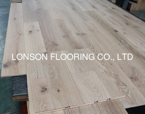 Quality white washed oak engineered wood flooring to Mexico, character grade factory