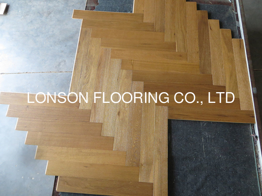 quality Smoked Oak Engineered Herringbone Parquet Flooring, color 21 factory