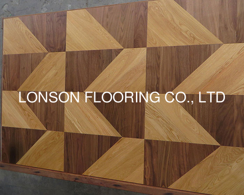 Quality Engineered Wood Parquet Flooring with UV Lacquer White Oak American Walnut factory