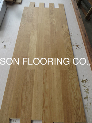 Quality 490 x 70 x 10MM 3mm top veneer, 2 Layers White Oak Engineered Parquet Flooring Square Edge, A/B Grade factory