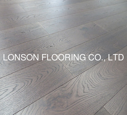 Quality Coffee Stained Oak Multi-Layers Engineered Wood Flooring to Canada factory