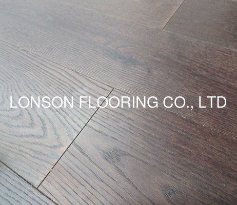 Quality Coffee Stained Oak Multi-Layers Engineered Wood Flooring to Canada factory