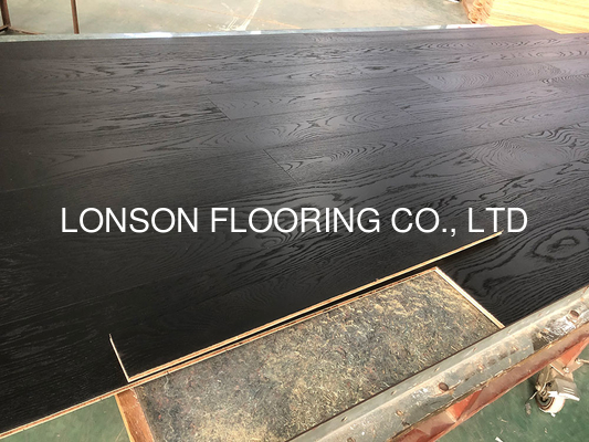 quality 100% Pure Black Oak Multi-Layers Engineered Wood Flooring factory
