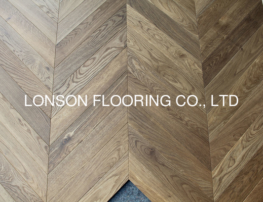 Quality Dark Smoked & Wax Oiled Chevron Oak Engineered Flooring Parquet to Euro factory