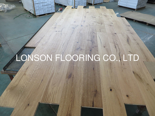 Quality Natural Rustic Oak Engineered Wood Flooring, Embossed Surface factory