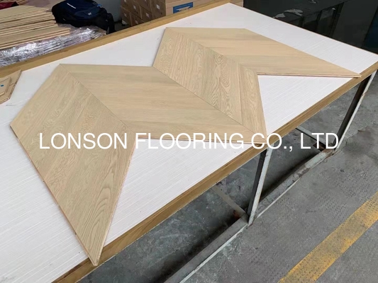 Quality Prime Grade Chevron Oak Engineered Wood Flooring To France factory