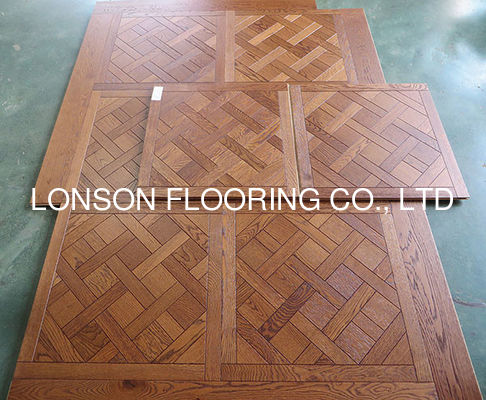 Quality Light Brown Versailes Oak Engineered Tiles Flooring, Size 600 x 600MM factory