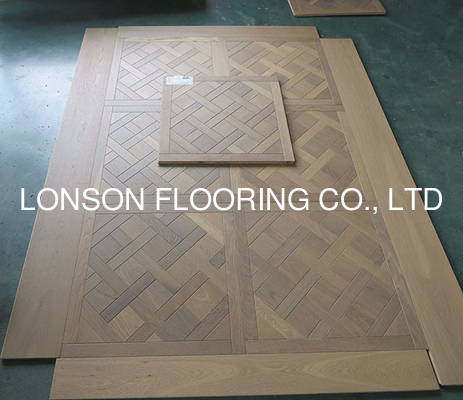 Quality Smoked Oak Versailles Engineered Wood Flooring, ABC grade, Color 0201 factory