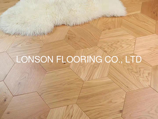 Quality Hexagon Wood Tiles Flooring; Hexagon Oak Parquet Flooring, 89002-A factory
